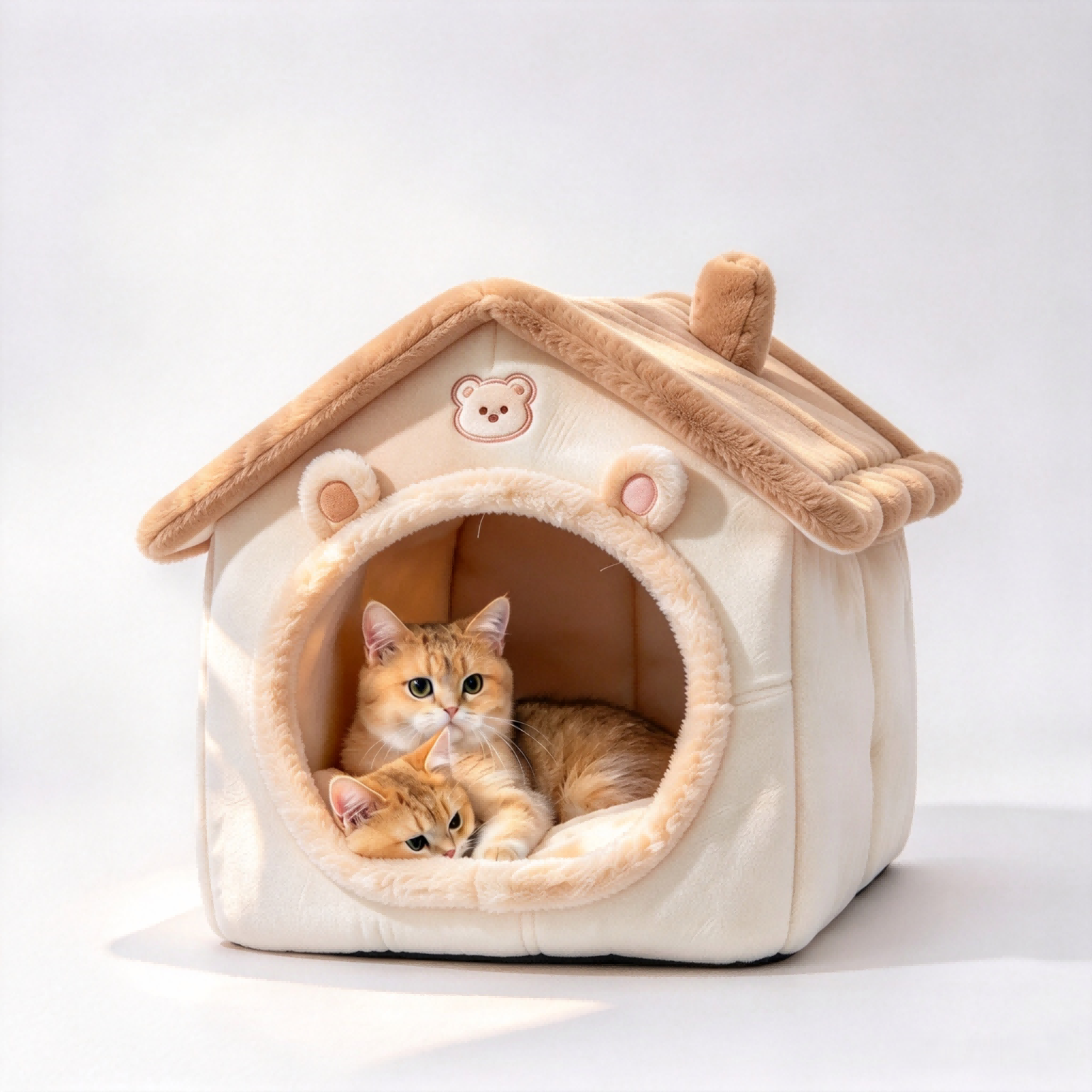 Semi-Closed Cat & Dog House – OEM Detachable Washable Pet Nest – Custom Pet House Manufacturer China